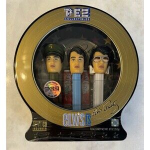 Elvis Presley Pez Gift Pack Limited Edition Dispenser & CD SEALED 2007